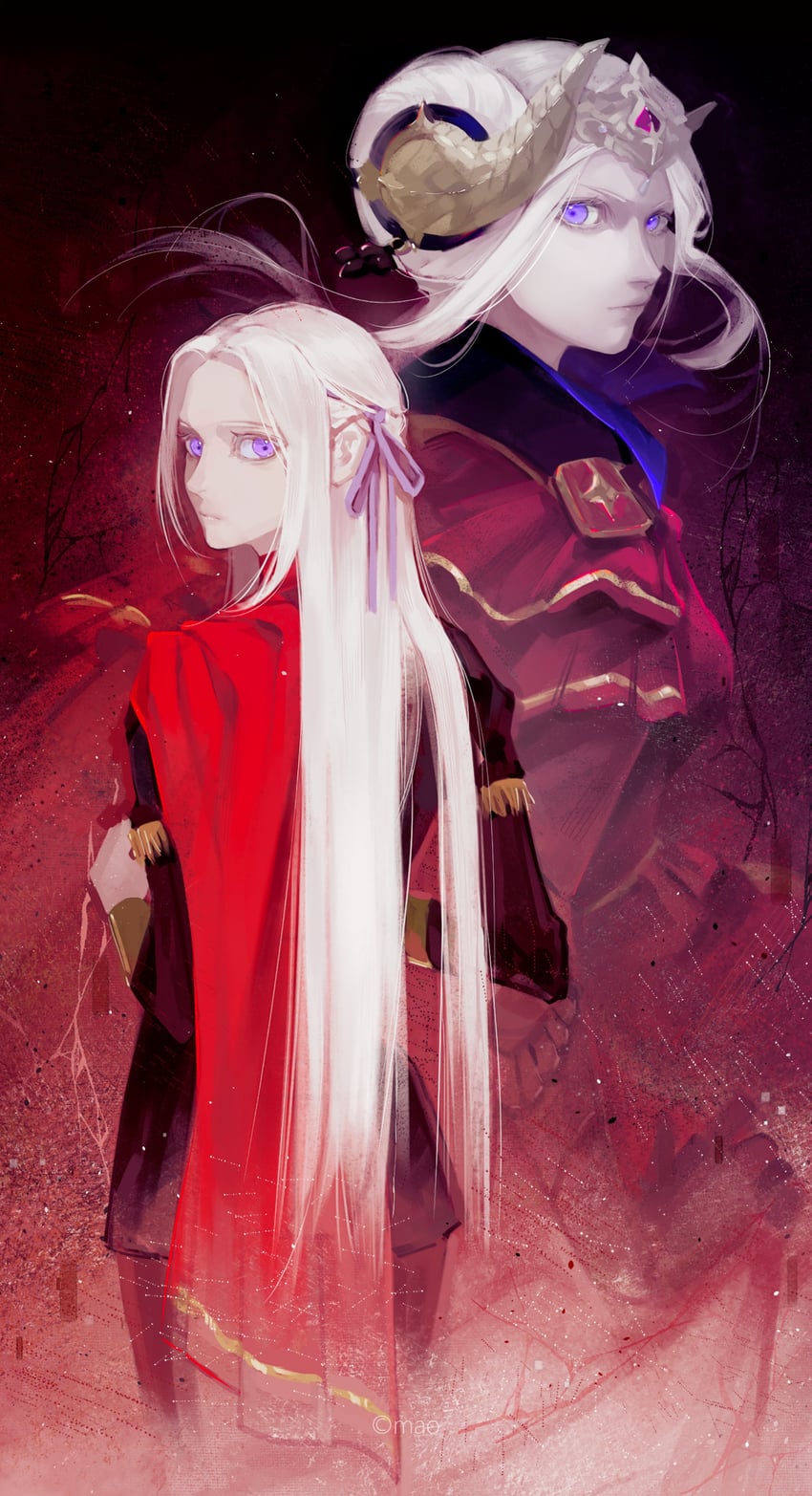 edelgard von hresvelg (fire emblem and 1 more) drawn by mao_626