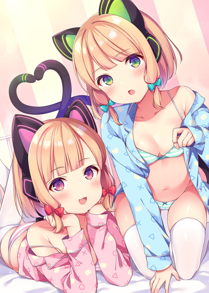 momoi and midori (blue archive) drawn by kofuyu_(cofyuuun)