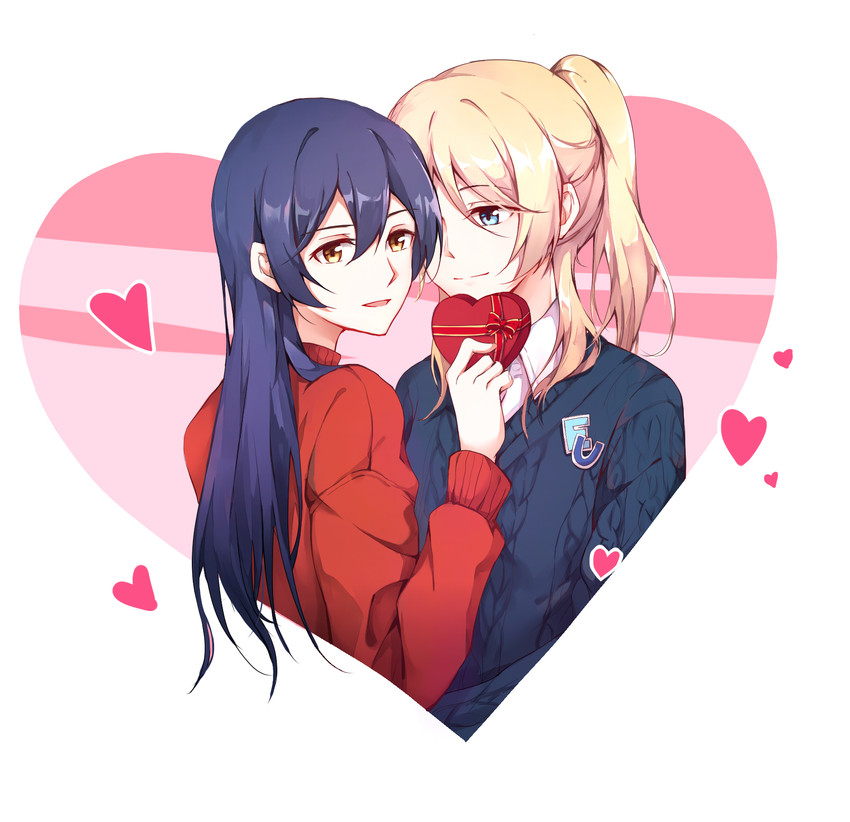 sonoda umi and ayase eli (love live! and 1 more) drawn by gemi_25