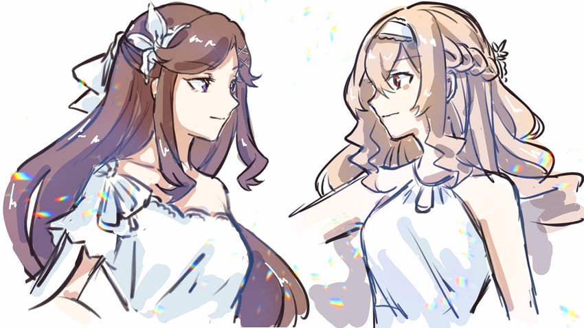 saijou claudine and tendou maya (shoujo kageki revue starlight) drawn by xian_he_cao