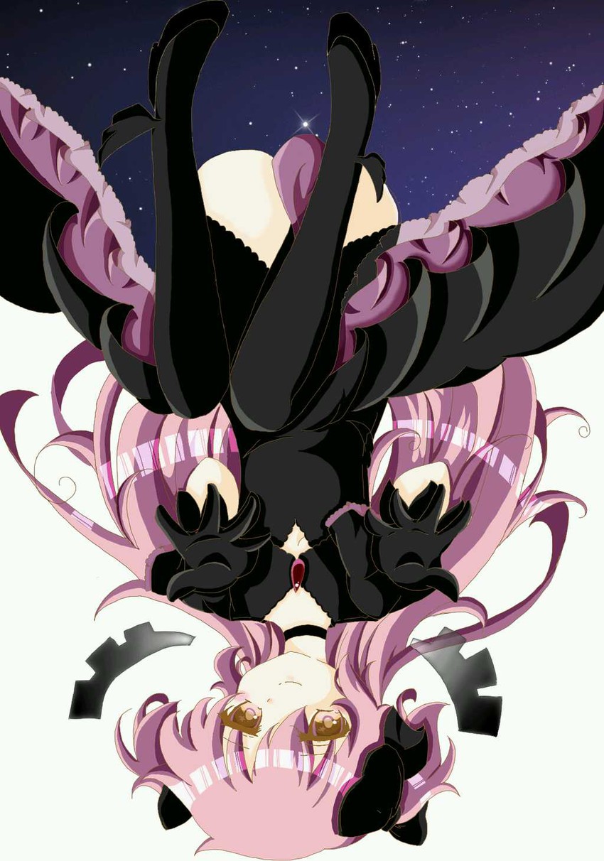 kaname madoka and ultimate madoka (mahou shoujo madoka magica and 1 more) drawn by donguri0717