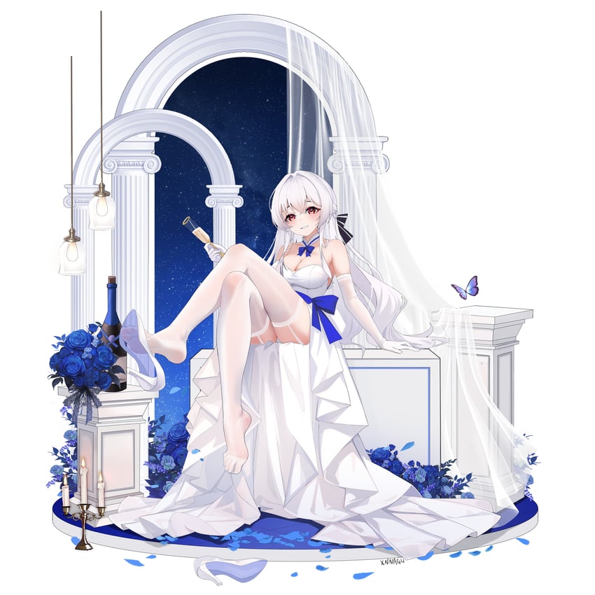 allan poe (honkai and 1 more) drawn by xnnagu