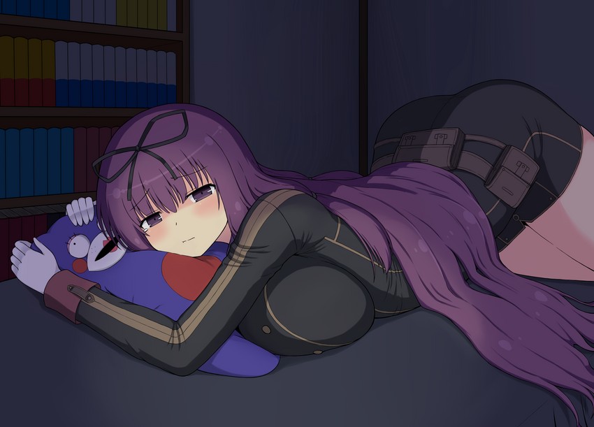 murasaki and bebe-tan (senran kagura and 1 more) drawn by johnny_(seek_as_1990sp)