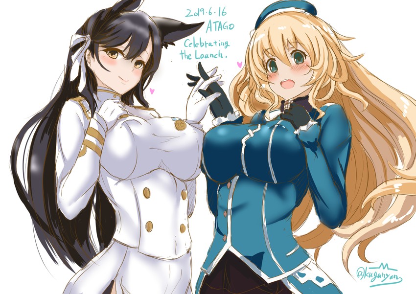 atago (kantai collection and 1 more) drawn by kuga_zankurou