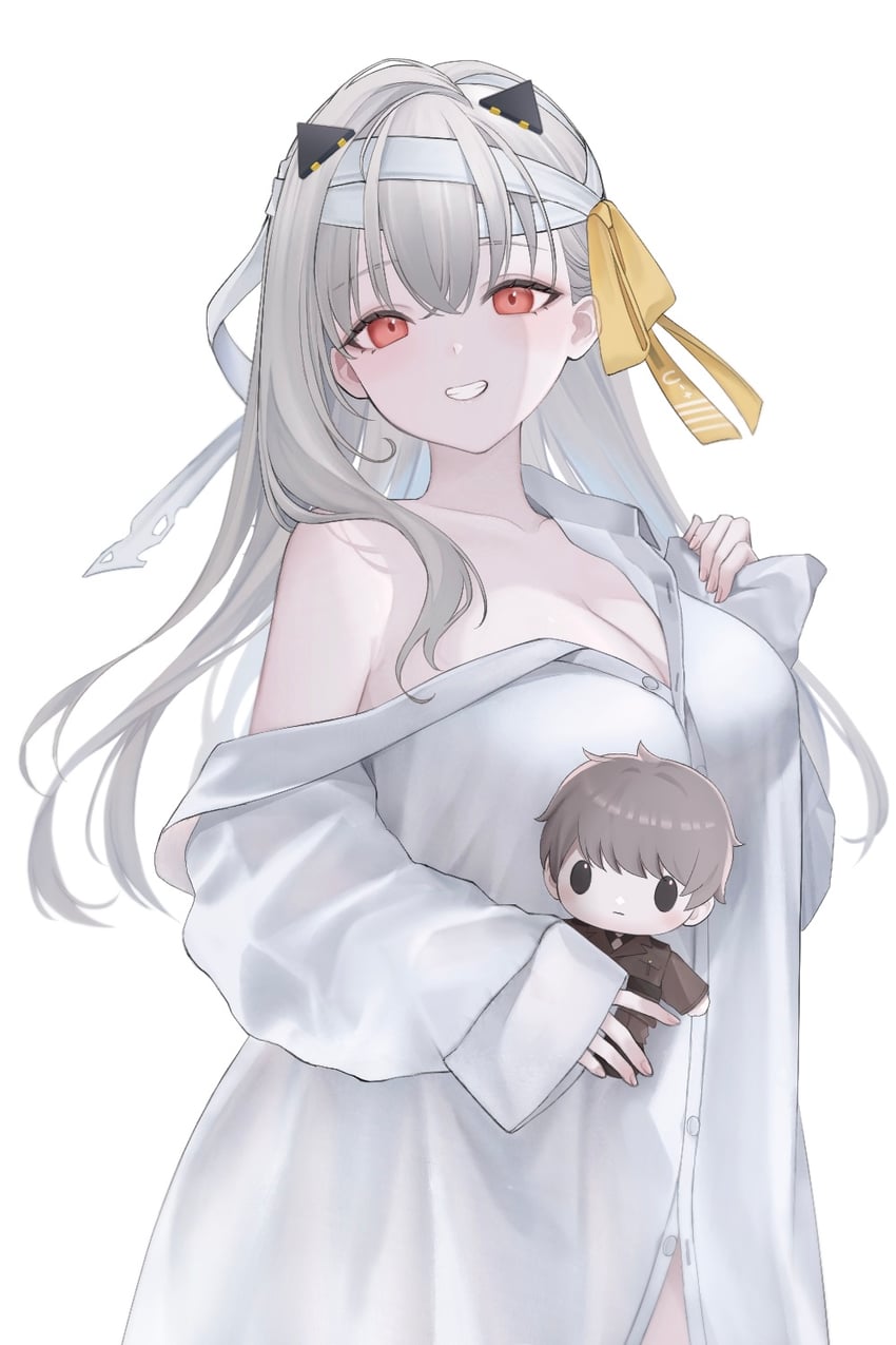 commander and modernia (goddess of victory: nikke) drawn by wata_owo