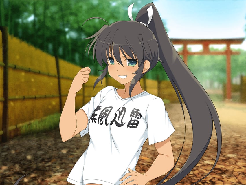 homura (senran kagura and 2 more) drawn by yaegashi_nan