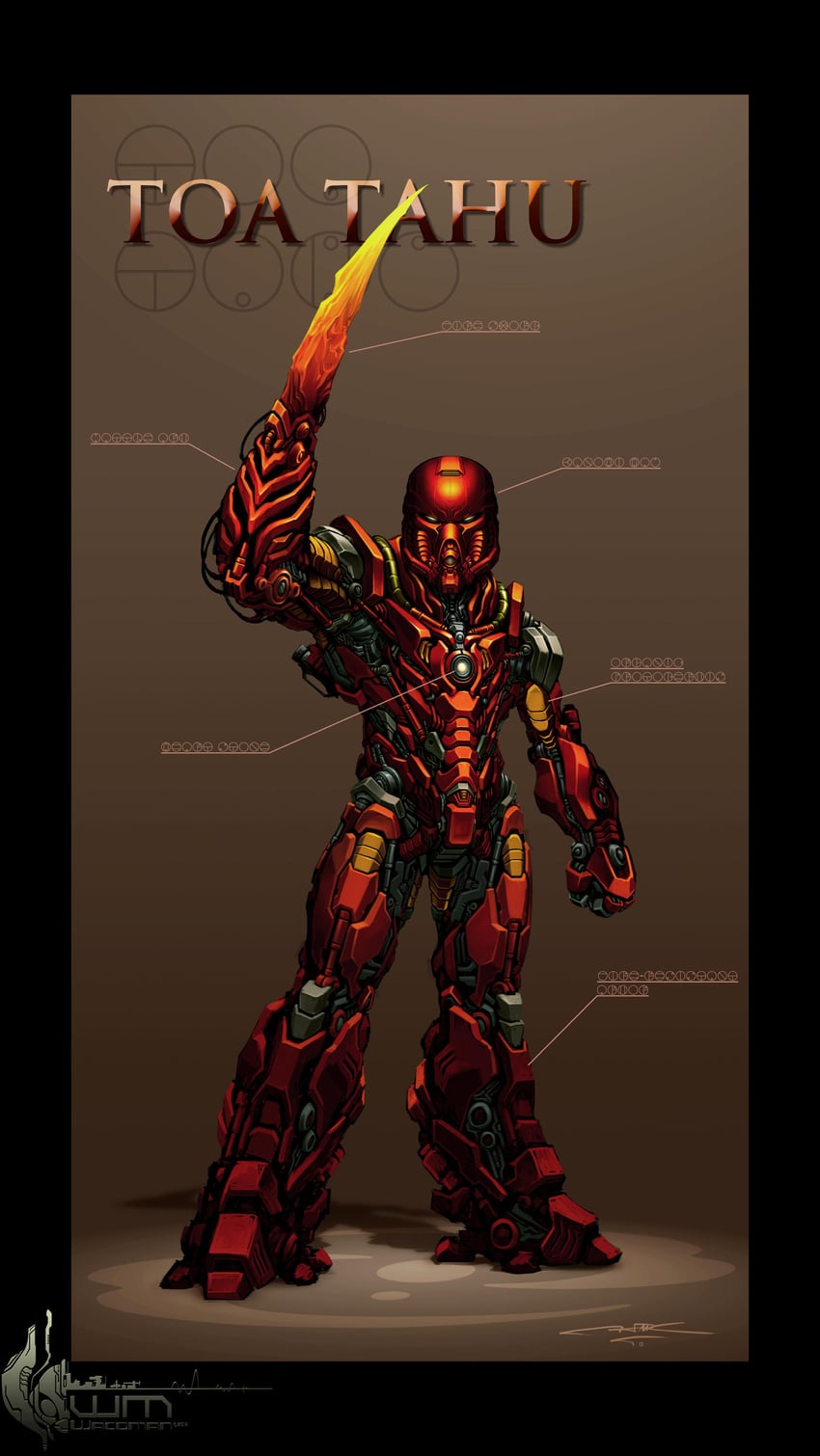 tahu (the lego group and 1 more) drawn by the-ht-wacom-man