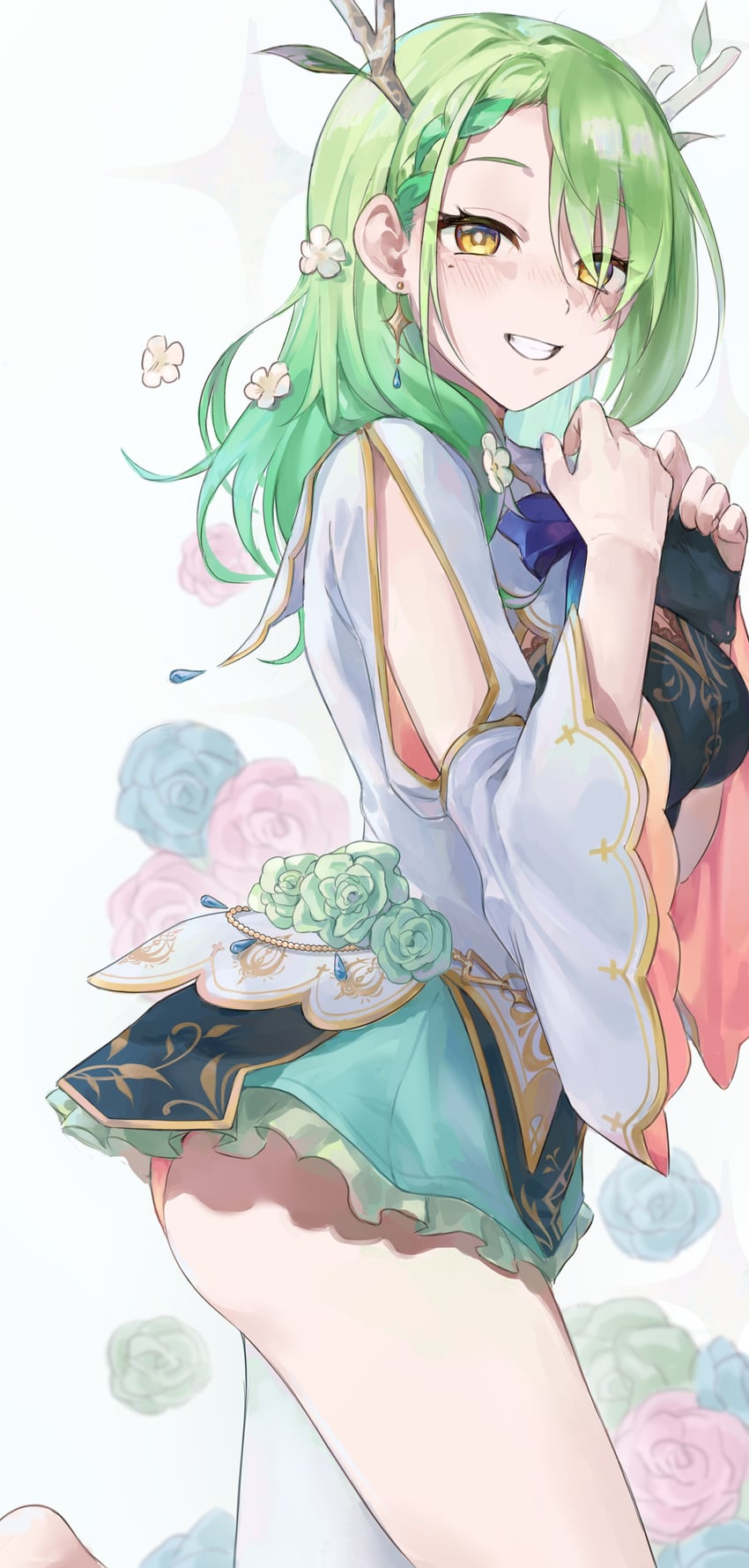 ceres fauna (hololive and 1 more) drawn by hikkishi