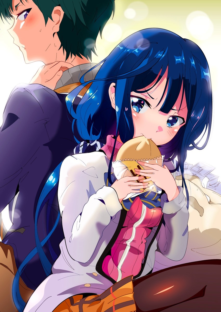 adagaki aki and makabe masamune (masamune-kun no revenge) drawn by aloe_(kenkou3733)