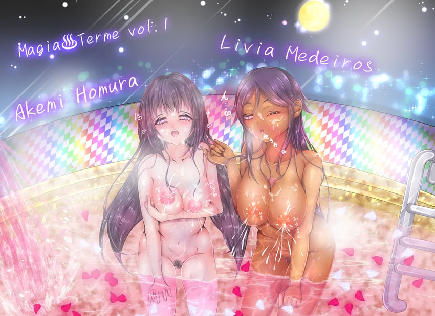 akemi homura and livia medeiros (mahou shoujo madoka magica and 1 more) drawn by muramasa_(so-hi-shikan)