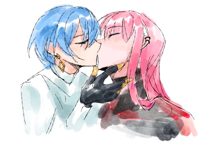 hoshimachi suisei and mori calliope (hololive and 1 more) drawn by sanni1416029