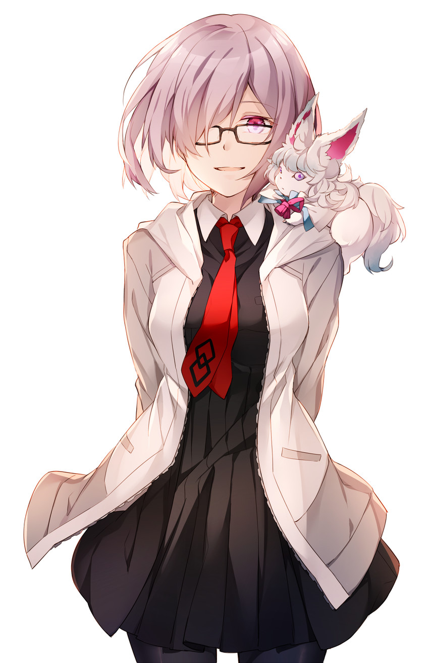 mash kyrielight and fou (fate and 1 more) drawn by hizuki_miya