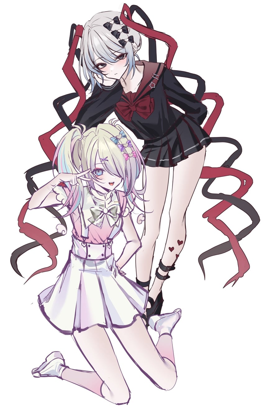 chouzetsusaikawa tenshi-chan, ame-chan, and chou ame-chan (needy girl overdose) drawn by touyu_1210