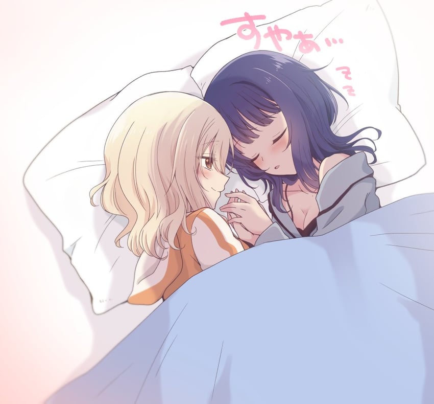 miyashita ai and asaka karin (love live! and 1 more) drawn by kuroda_roku_(345)