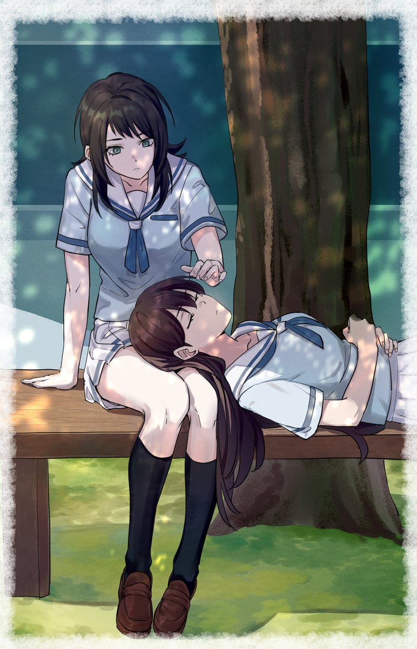 shiina taki and yahata umiri (bang dream! and 1 more) drawn by joker_(jjjokerrr233)