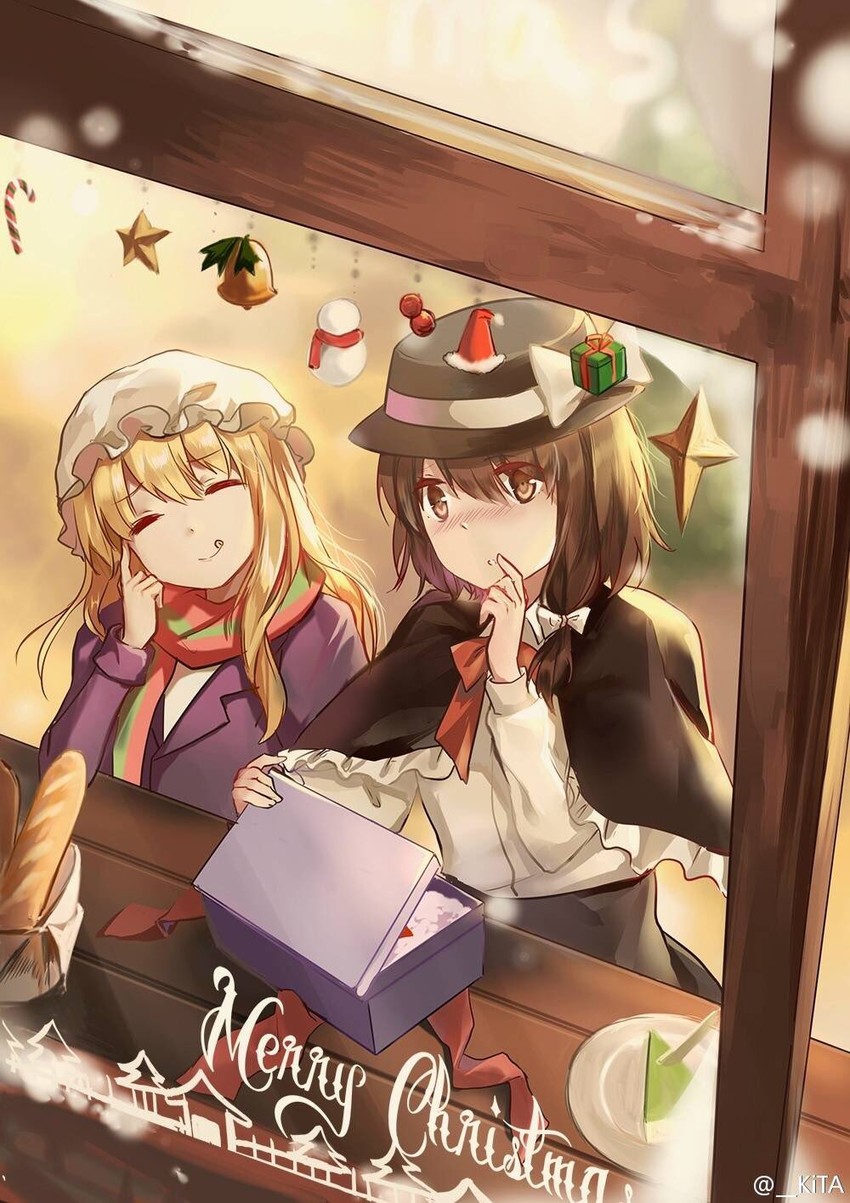 usami renko and maribel hearn (touhou) drawn by kita_(kitairoha)