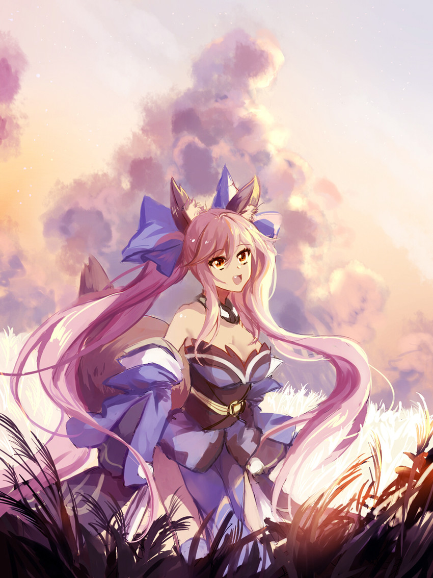 tamamo and tamamo no mae (fate and 1 more) drawn by azure_(kireiazure)