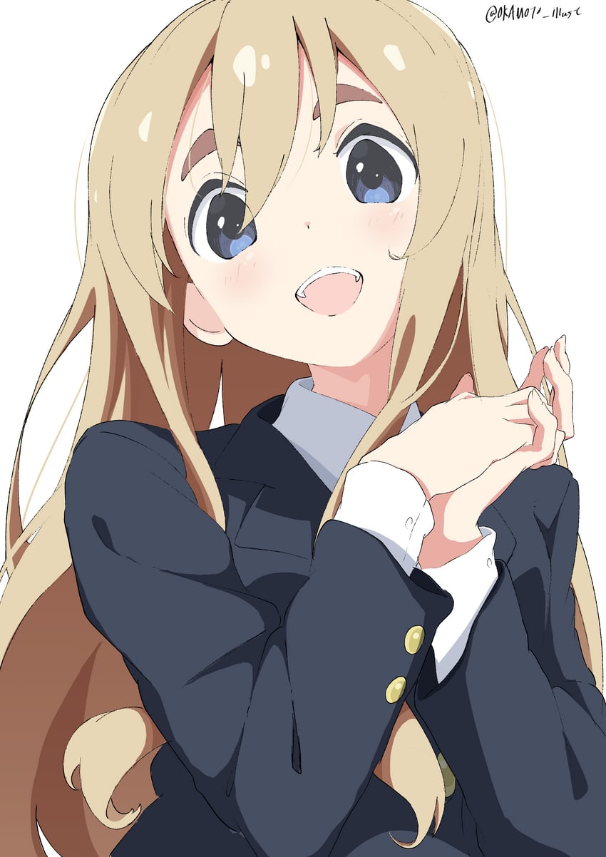 kotobuki tsumugi (k-on!) drawn by white_gorilla_(okamoto)