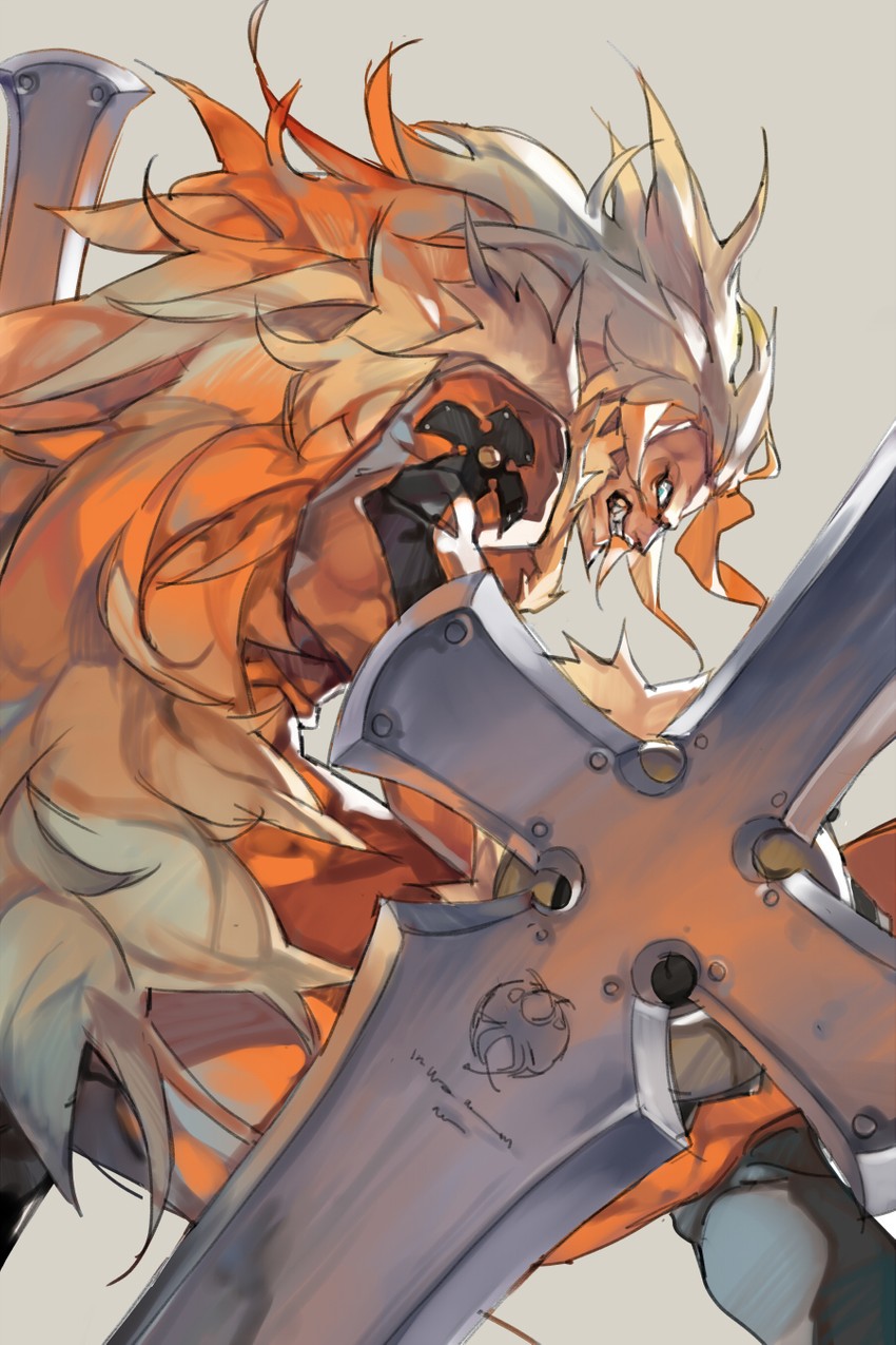 leo whitefang (guilty gear and 1 more) drawn by min_(minyinr)