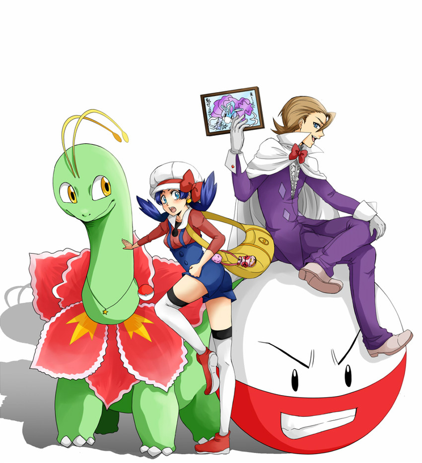 kris, suicune, meganium, electrode, and eusine (pokemon and 1 more) drawn by minto