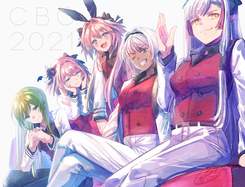 astolfo, enkidu, caenis, and kiichi hogen (fate and 1 more) drawn by ittokyu