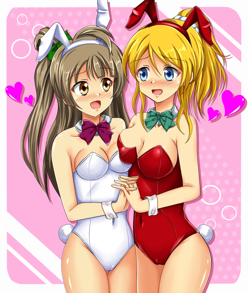 ayase eli and minami kotori (love live! and 1 more) drawn by shiguko