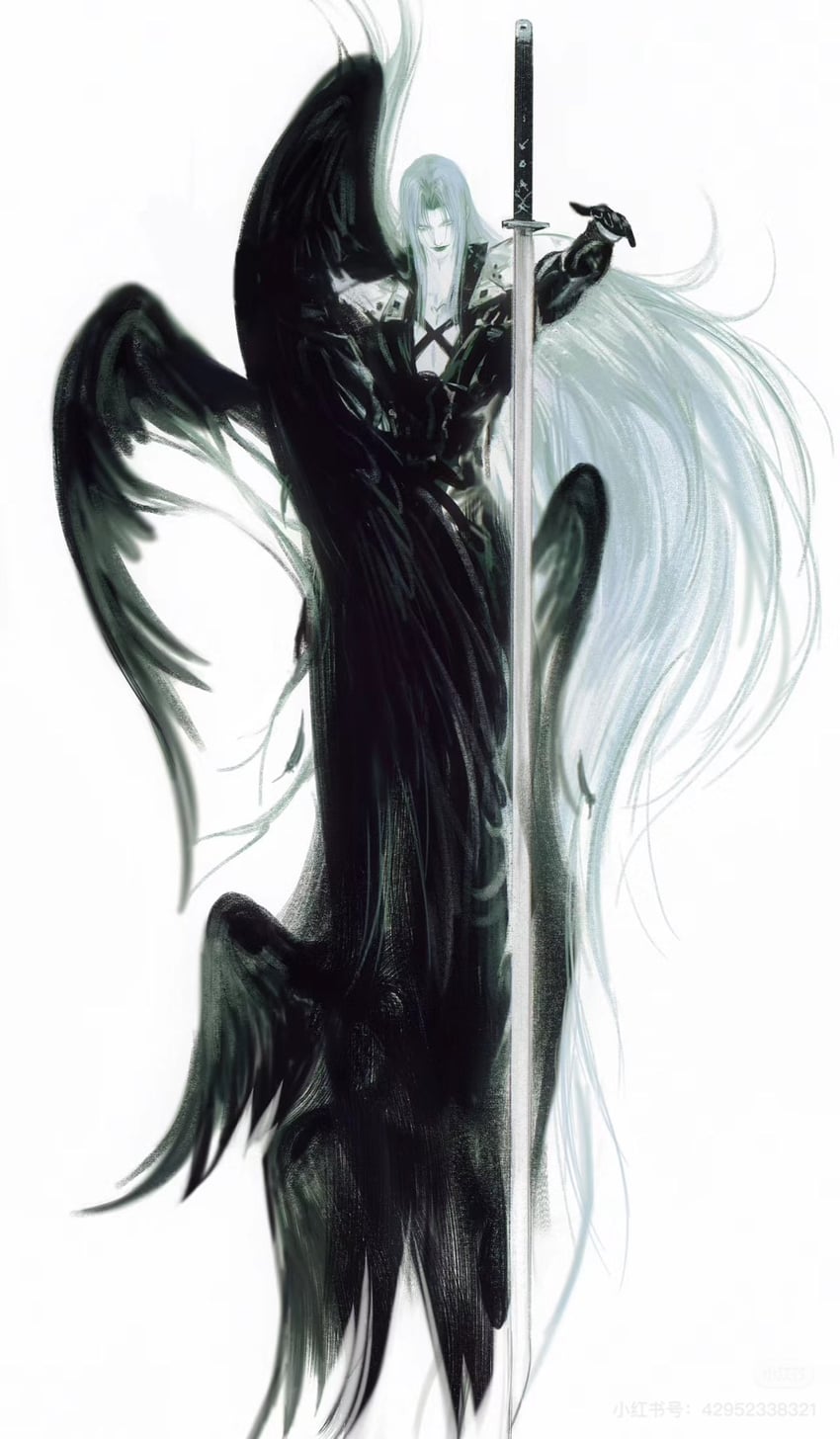sephiroth (final fantasy and 2 more) drawn by hayashishisou