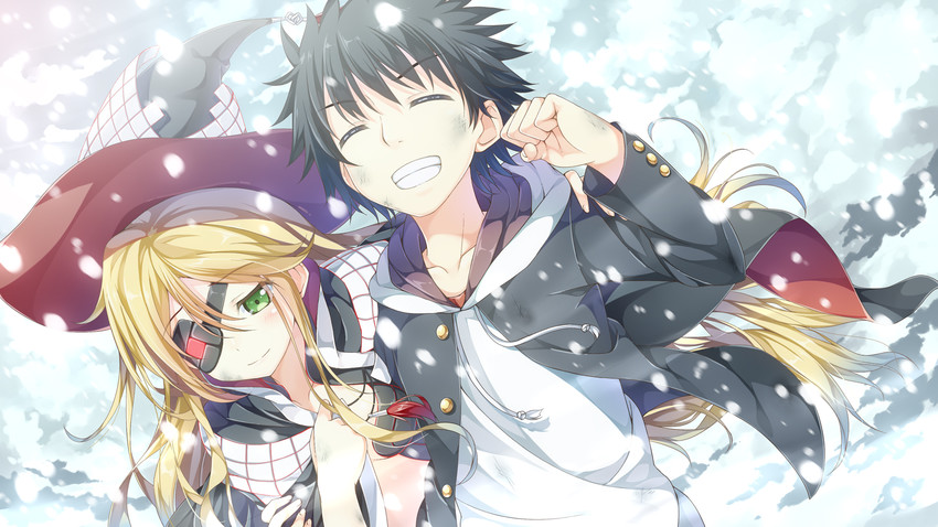 kamijou touma and othinus (toaru majutsu no index and 1 more) drawn by yuuri_nayuta