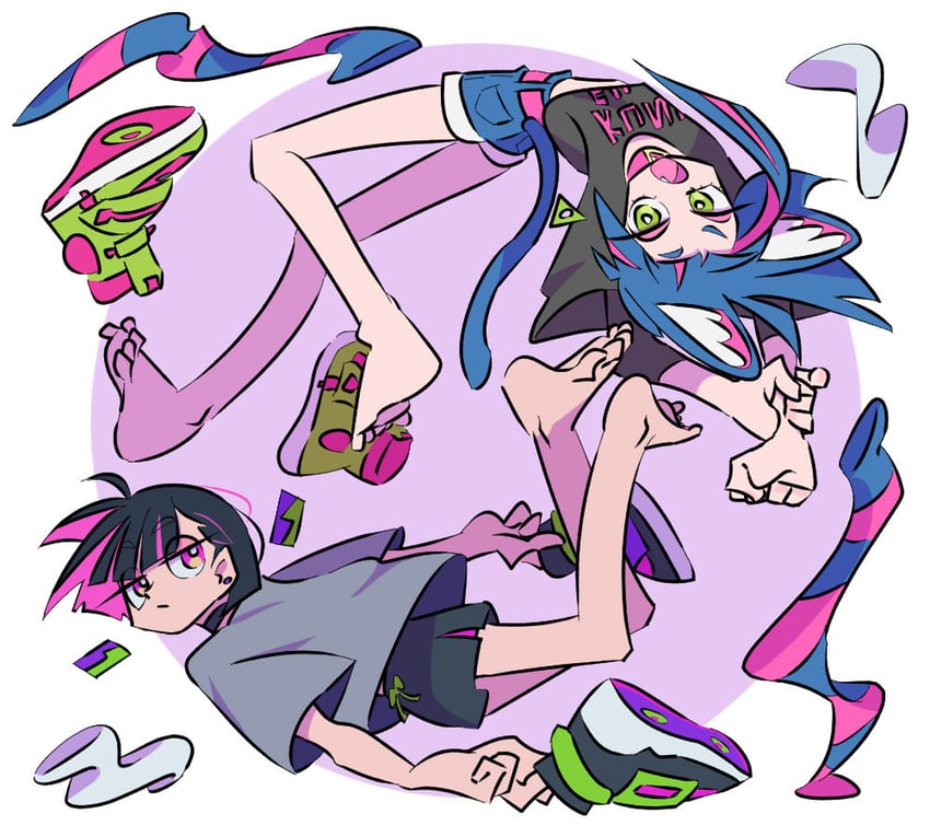 nira-chan and sammy (zutto mayonaka de ii no ni and 2 more) drawn by hillnihil