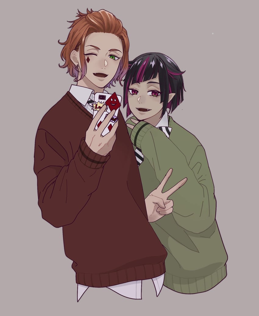 lilia vanrouge and cater diamond (twisted wonderland) drawn by ukichan12011