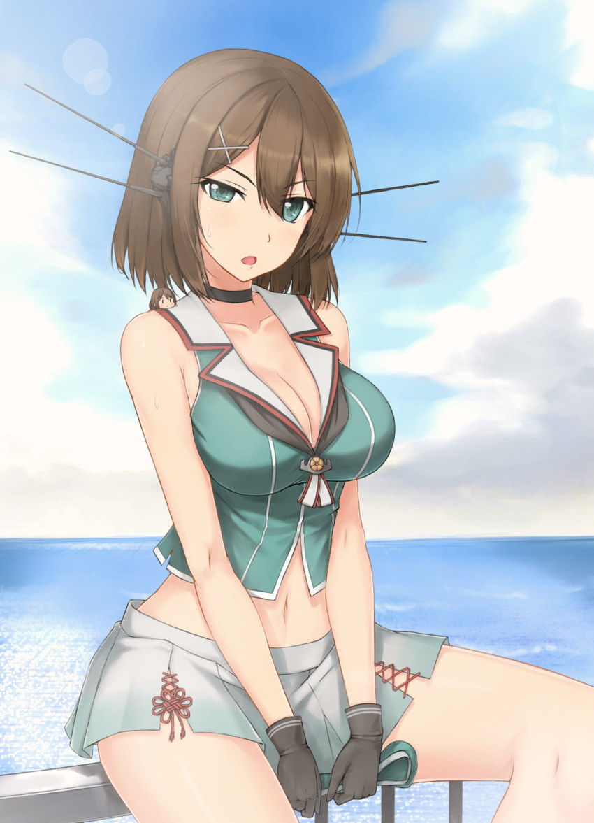 fairy, maya, maya kai ni, and 25mm triple autocannon mount (kantai collection) drawn by ghound