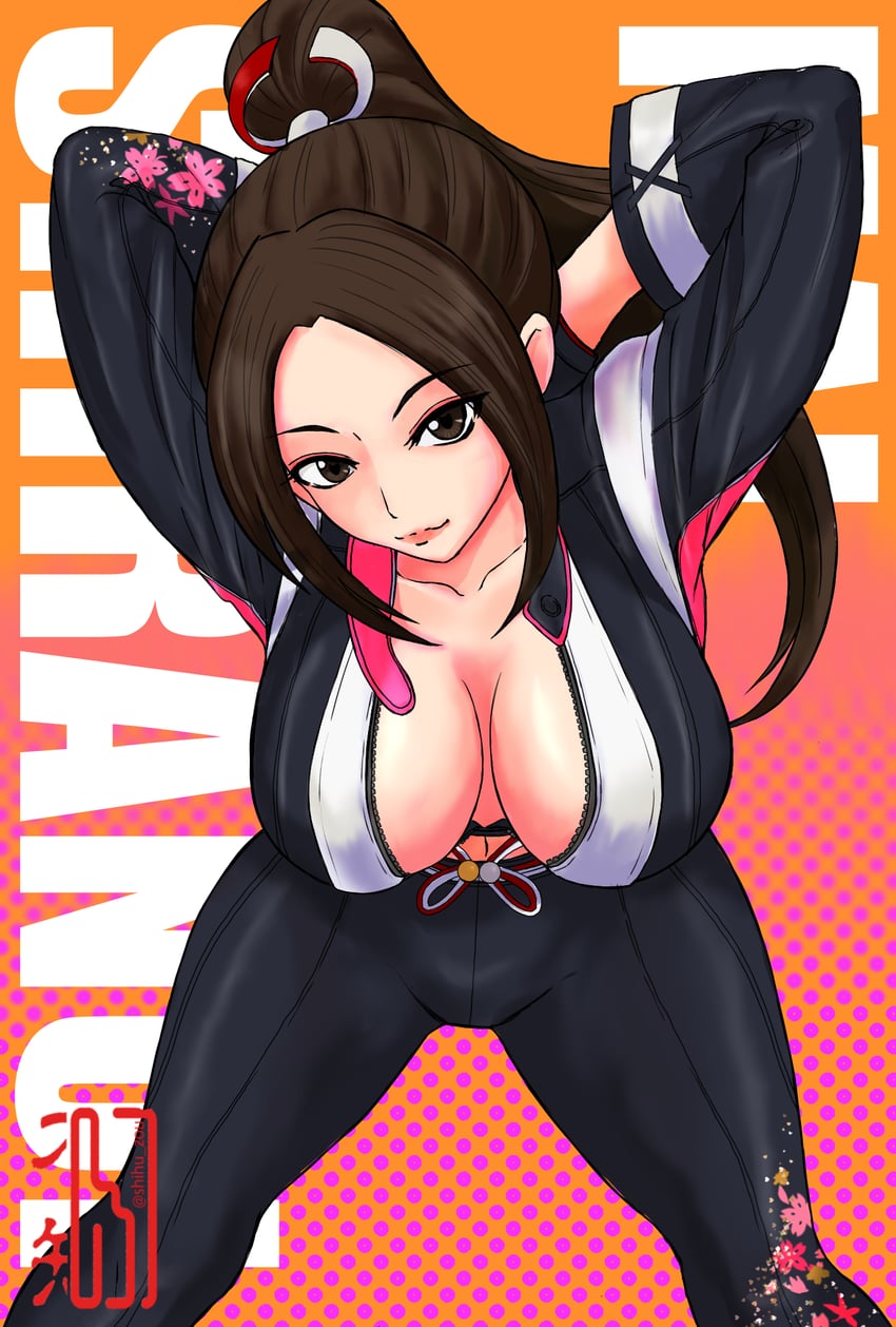 shiranui mai (fatal fury and 2 more) drawn by shihu_zou