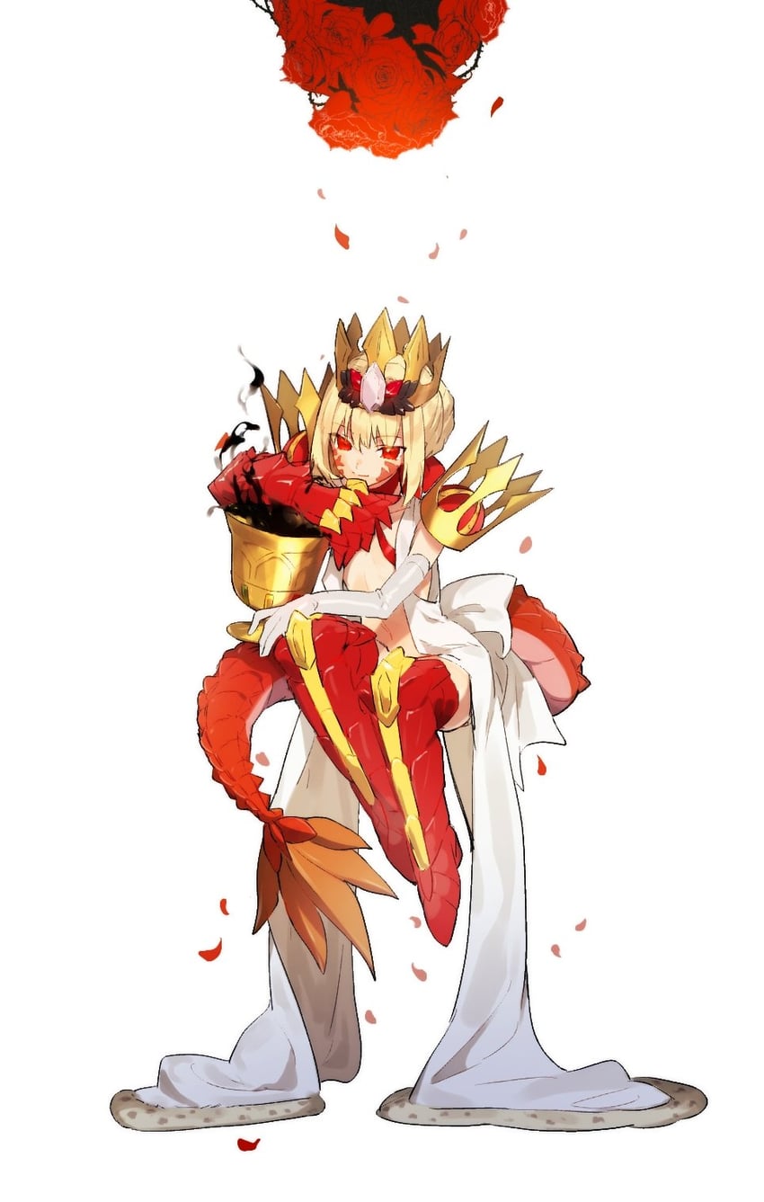 nero claudius and queen draco (fate and 1 more) drawn by kabutomushi_s