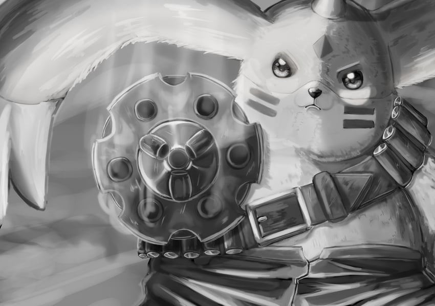 galgomon (digimon and 1 more) drawn by kaito_oou