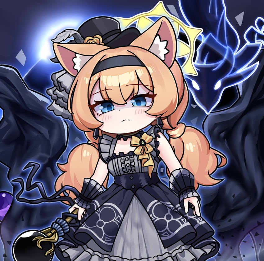 mari and underworld goddess of the closed world (blue archive and 1 more) drawn by maomaoquing