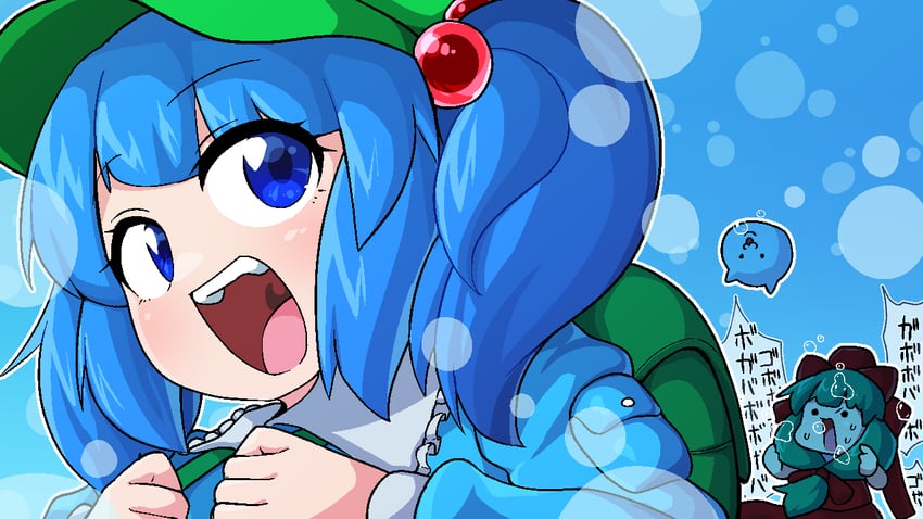 kawashiro nitori and kagiyama hina (touhou) drawn by comwoooo