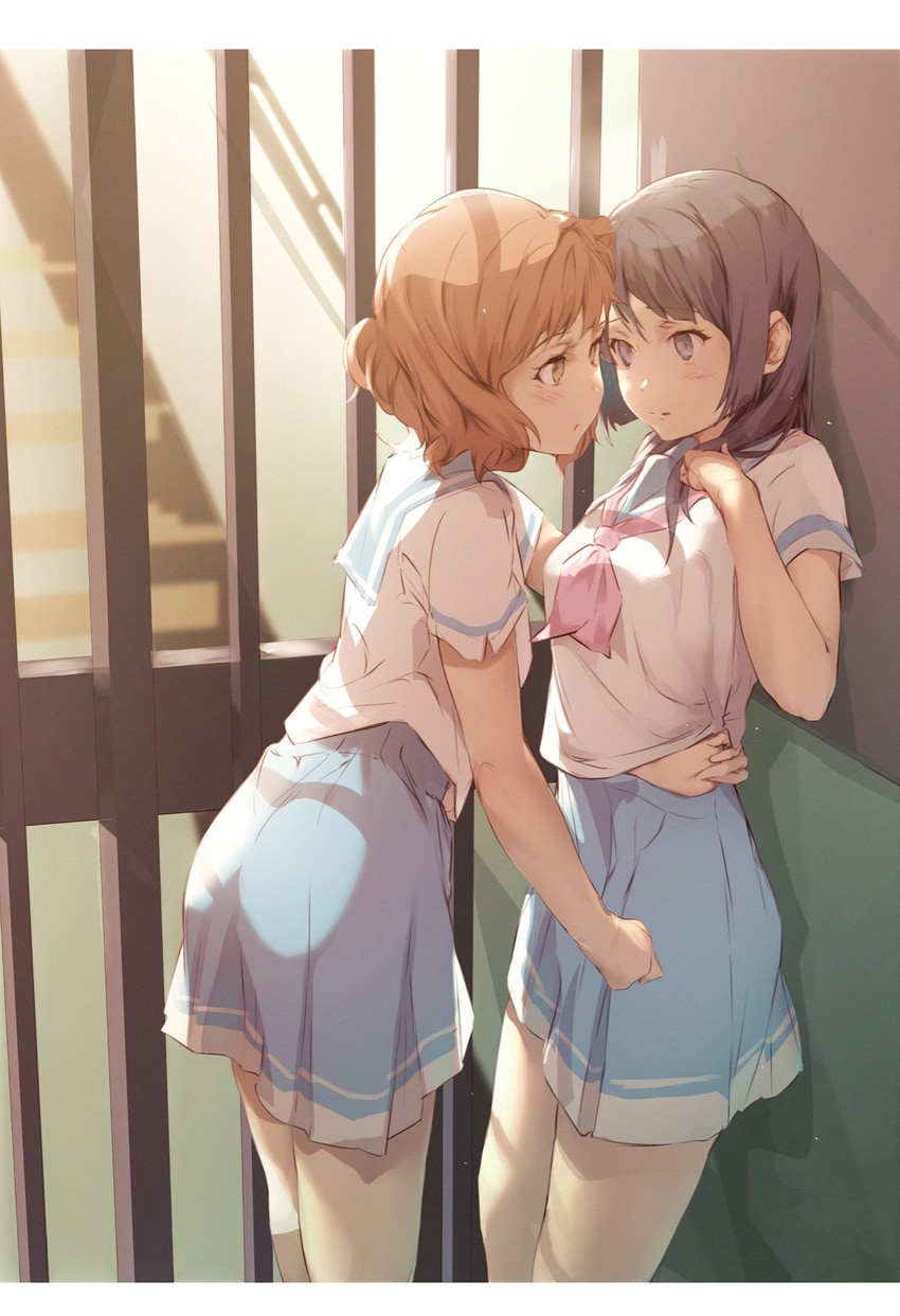 oumae kumiko and kousaka reina (hibike! euphonium) drawn by aotsuki_kaoru