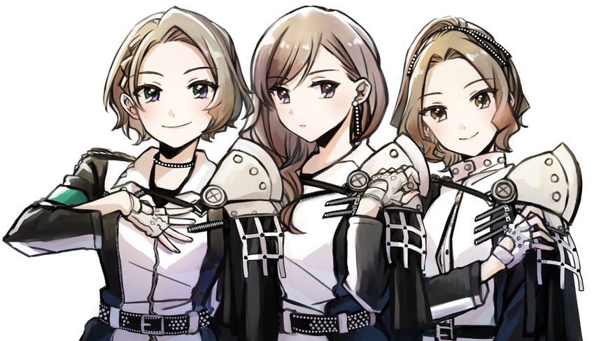 yanagi koharu, minase suzu, and honami hisame (shoujo kageki revue starlight) drawn by tareko