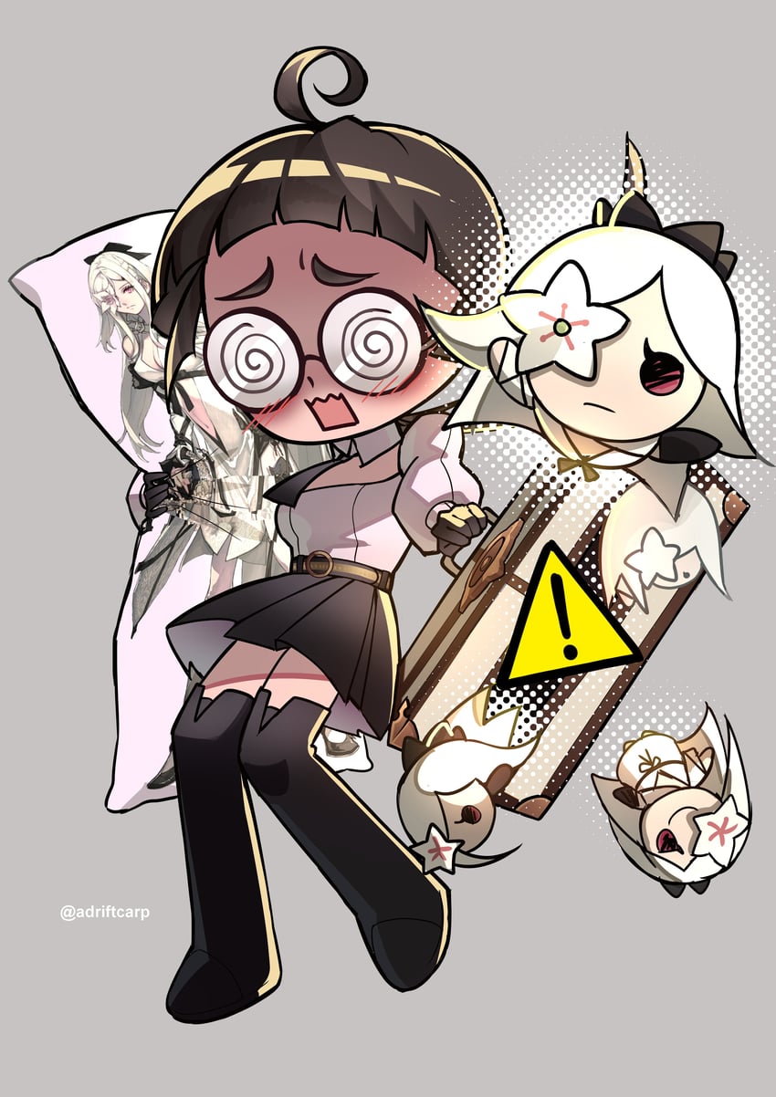 zero and accord (drag-on dragoon and 2 more) drawn by adriftcarp