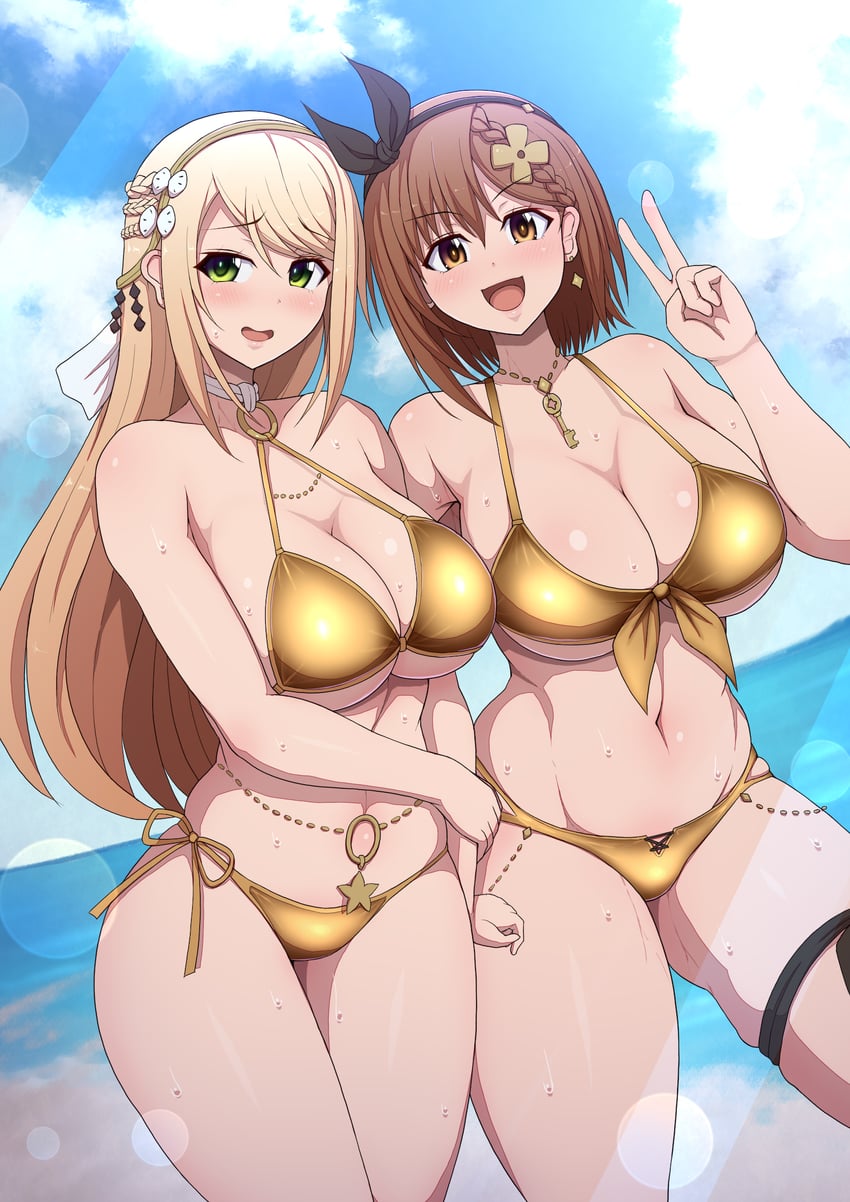reisalin stout and klaudia valentz (atelier and 2 more) drawn by ponponmaru