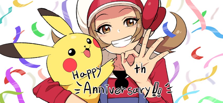 pikachu and lyra (pokemon and 1 more) drawn by 0_0box