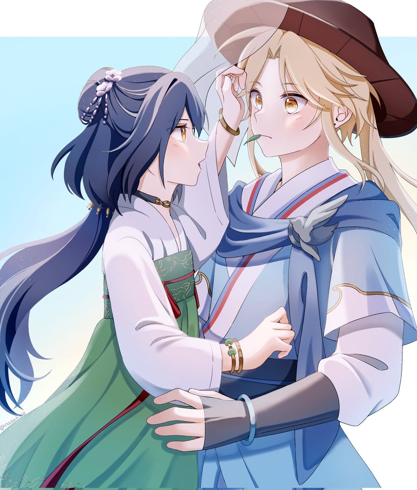 yunli and yanqing (honkai and 1 more) drawn by nafatizie
