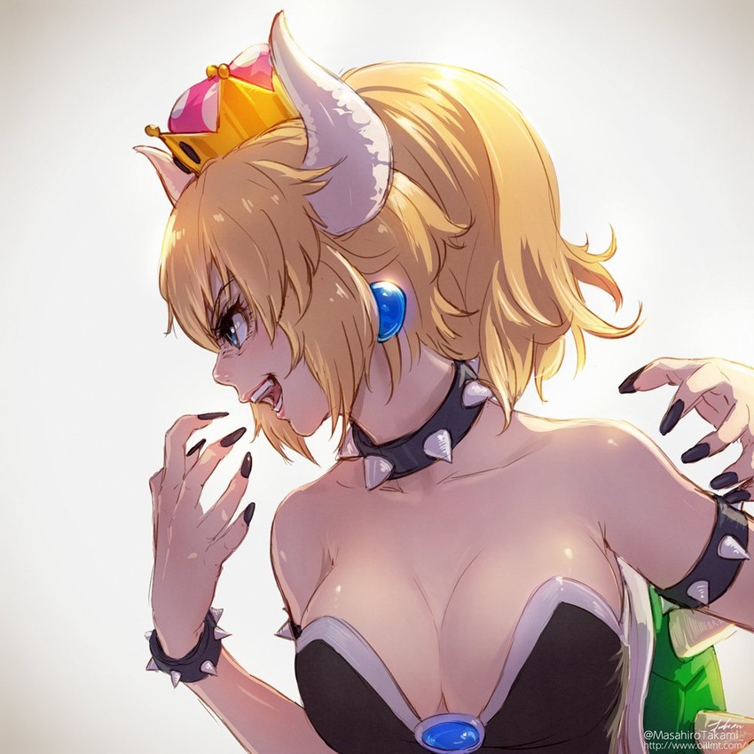 bowsette (mario and 1 more) drawn by takami_masahiro