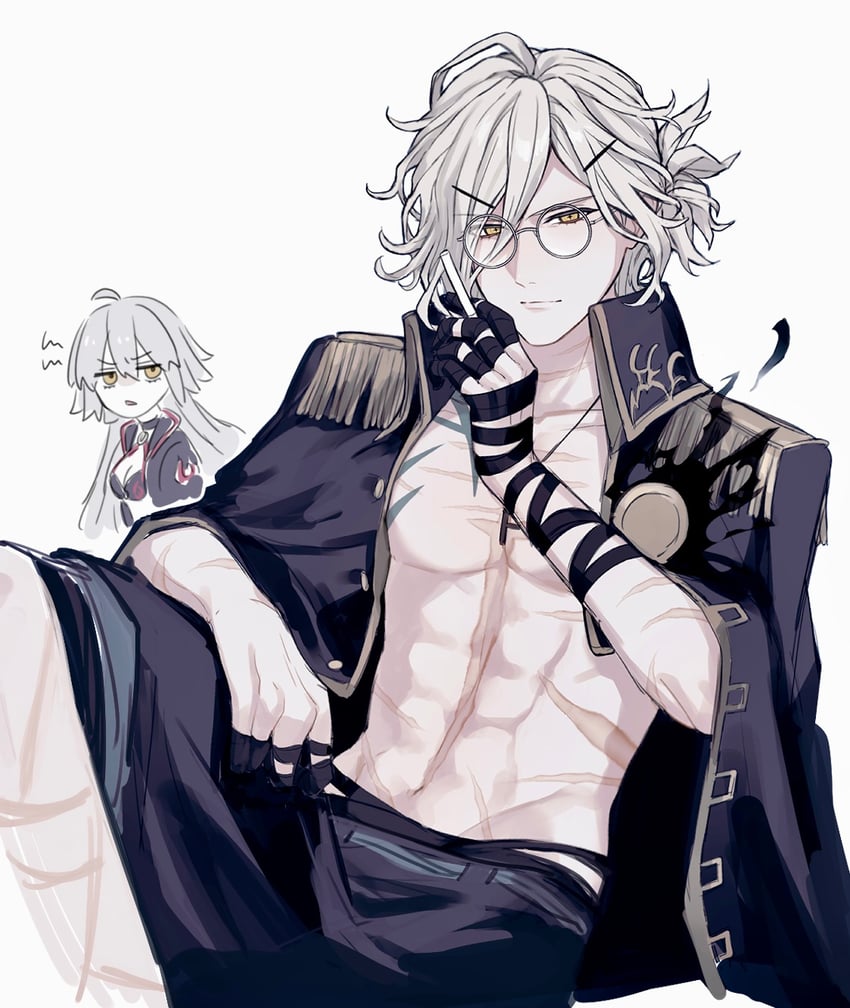 jeanne d'arc alter and edmond dantes (fate and 1 more) drawn by sumi_(gfgf_045)