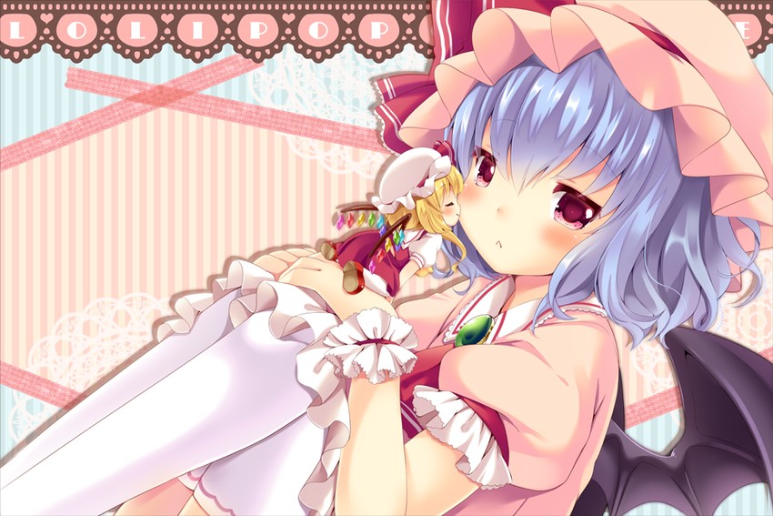 remilia scarlet and flandre scarlet (touhou) drawn by irori