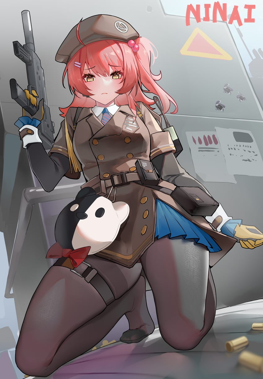 mp7 and cheeta (girls' frontline and 1 more) drawn by ninai