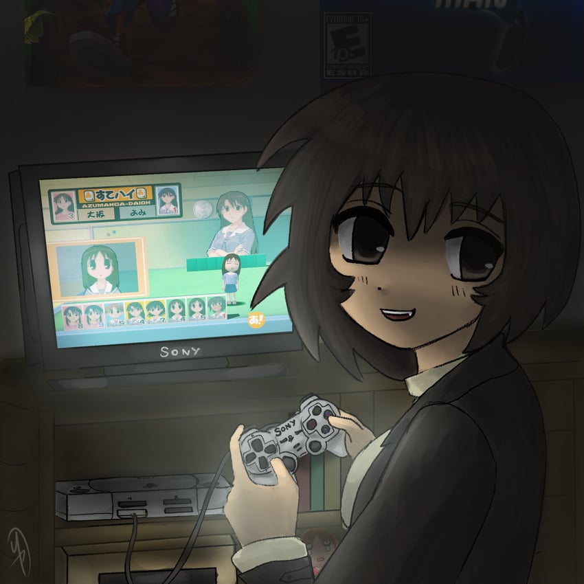 kasuga ayumu, sakaki, mihama chiyo, takino tomo, kagura, and 3 more (azumanga daioh and 5 more) drawn by mr_pitusas