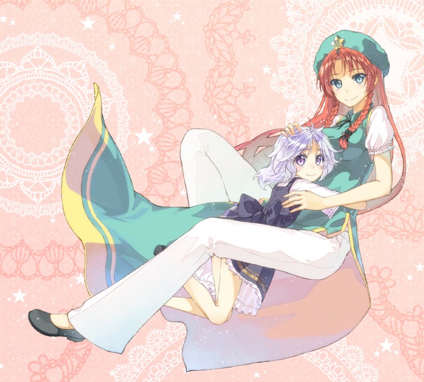 izayoi sakuya and hong meiling (touhou) drawn by hakui_ami