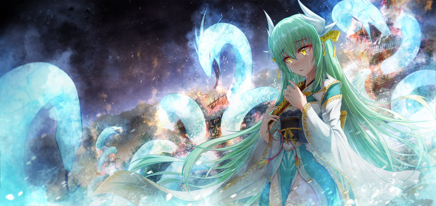 kiyohime (fate and 1 more) drawn by bae.c