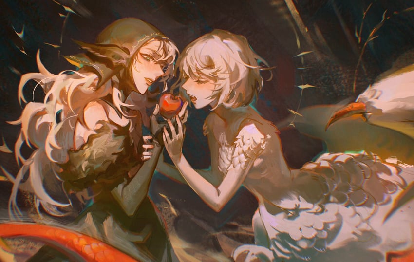 marcille donato and falin touden (dungeon meshi) drawn by oastlv